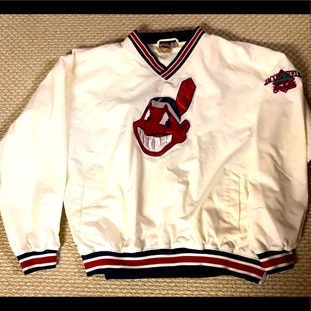 * Price is firm*  Cleveland Indians vintage pullover XXL with Jacobs Field logo.